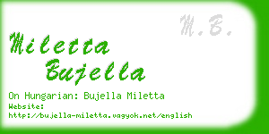 miletta bujella business card